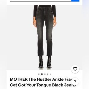 Mother High Rise Straight Leg Jeans Size 28